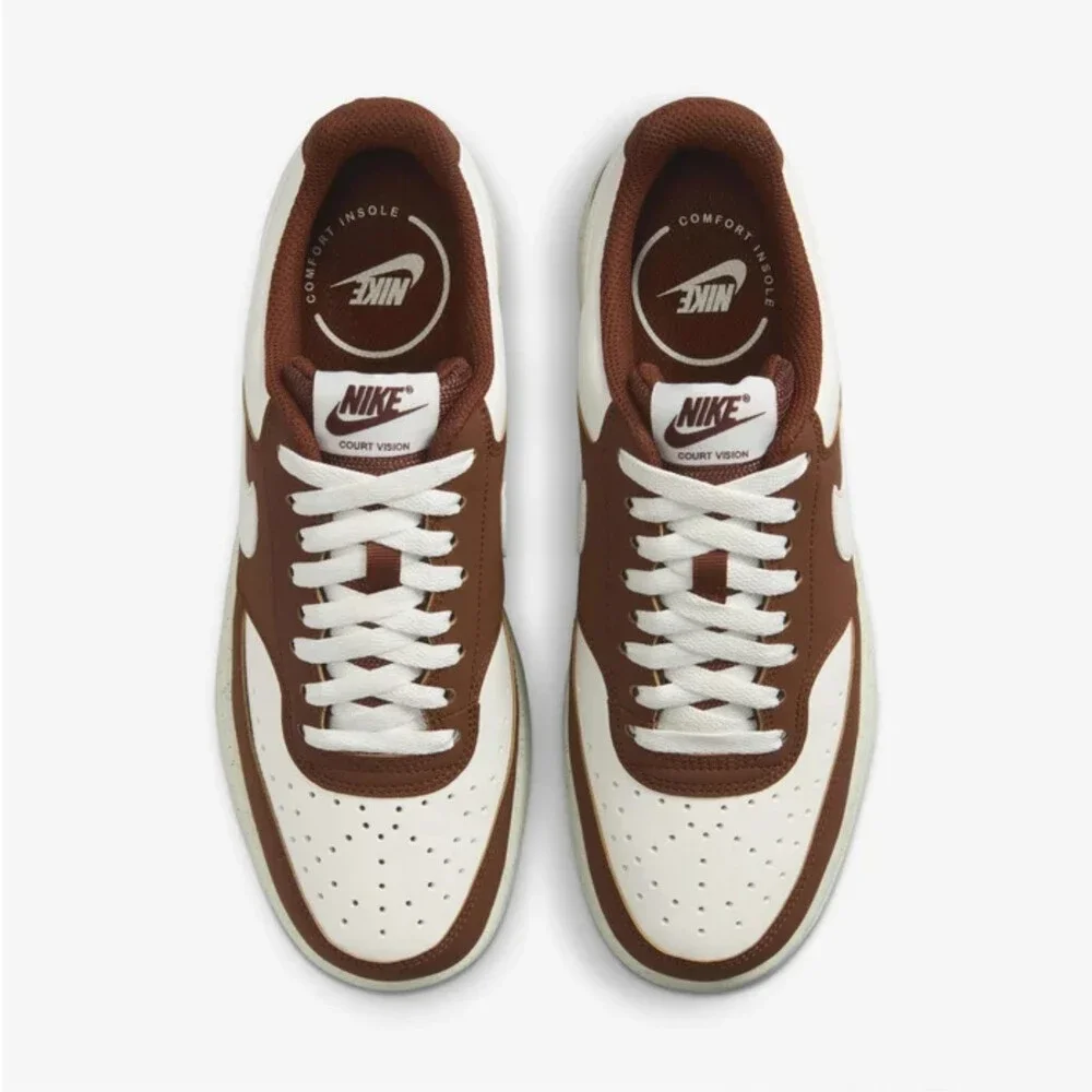Nike Court Vision Low IM1652-101 Sneaker Womens 10 Ivory Lifestyle Shoes DDK1237